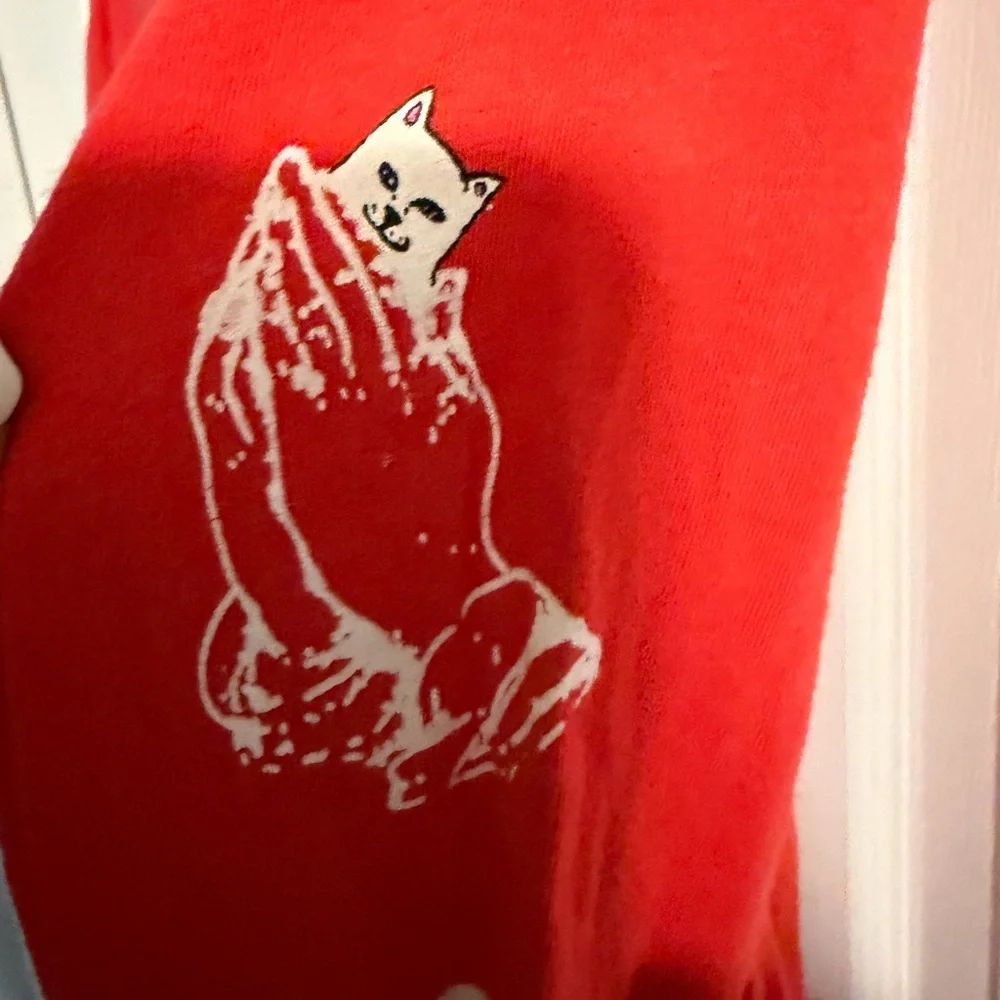 Ripndip Red Cat Pocket Long Sleeve - Picture 7 of 7